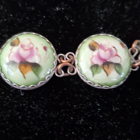 VINTAGE ENAMEL BRACELET - Picture 2 of 4